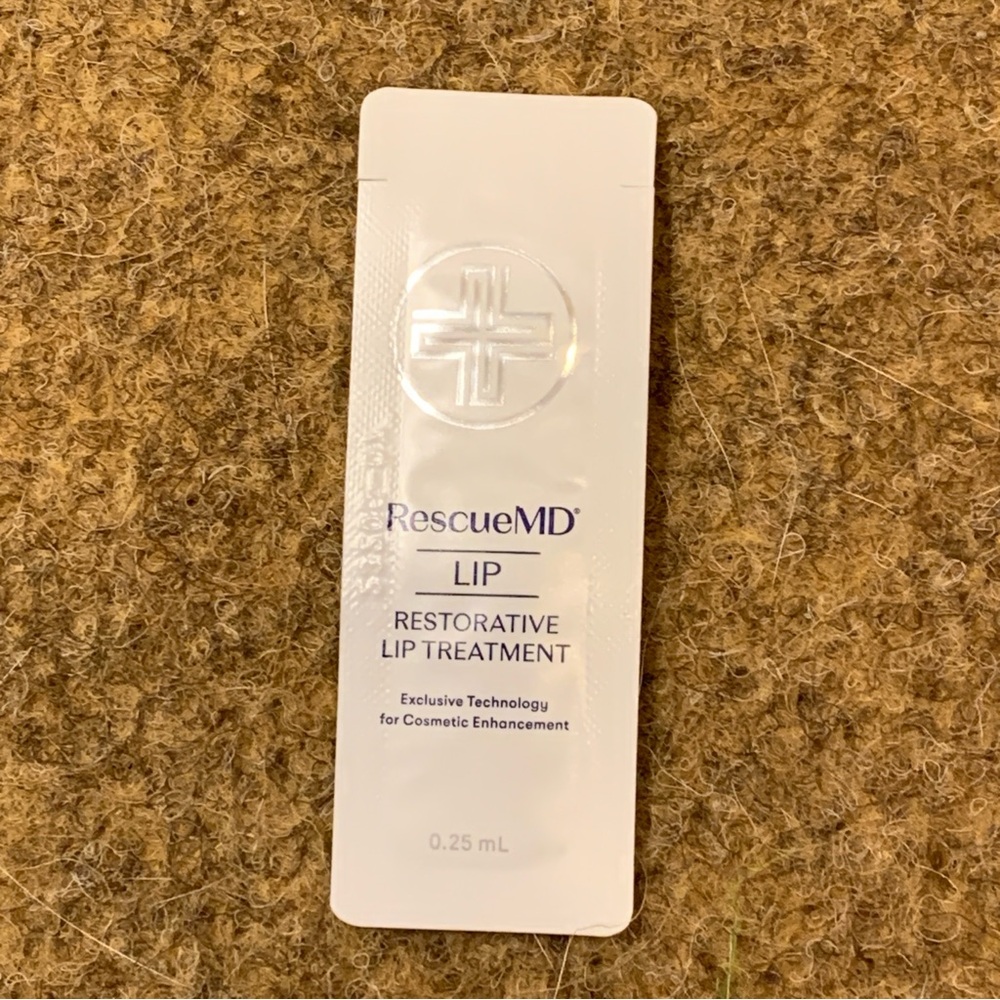 🌈4/$20 NEW RescueMD Lip Restorative Lip Treatment Sample Packette .25mL